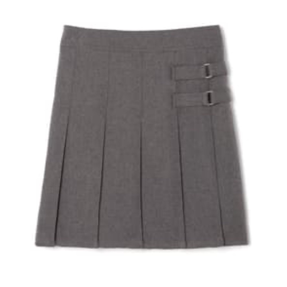 French toast, Gray pleated two tab skort Girls 14 Adjustable waist Nwt